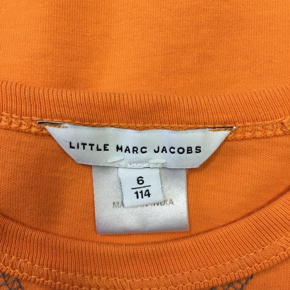 Little Marc Jacobs Orange T Shirt Size 6 Years - Picture 8 of 9